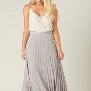 The Moon Pleated Skirt